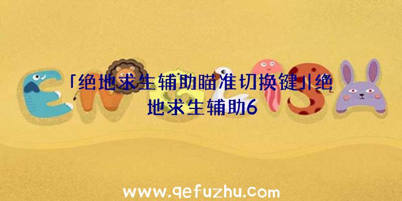 「绝地求生辅助瞄准切换键」|绝地求生辅助6